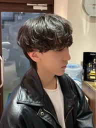 【🎓学生限定🎓】メンズカット+シャドウパーマ🔥　(学割U24/メンズ韓国ヘア/メンズパーマ/原宿/表参道)