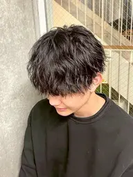 人気No.1【🫧新規メンズ限定🫧】ツイストスパイラルパーマ(前処理剤付き)＋ダメージケアトリートメント⟡.·