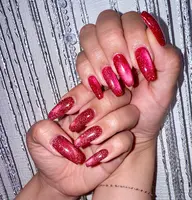 【オフ込ok】マグネットネイル＋10本長さ出し(チップのみ)【hand】