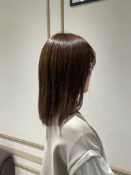 透明感カラー+似合わせカット🤍