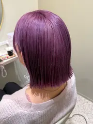 【minimo限定💛】🩵全頭ブリーチ＋🩷全体カラー+カット✂︎＋Qtr