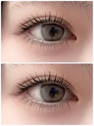 上下まつ毛パーマモデル