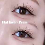 【上】エクステパーマ（LEDフラットラッシュ140本）