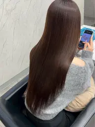 縮毛矯正+トリートメント.⋆𝜗𝜚