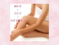 両ワキ&ひじ下&ひざ下(レディース限定)