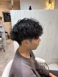 カット＋波巻きパーマ＋トリートメント