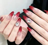 【チップスカルプ】長さ出し★SNS大人気*つるつる水光マグxカラ一グラデ一ション