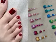 （オフ無料+フットバス+ケア）マグネットorマグネット✖️ラメデザイン