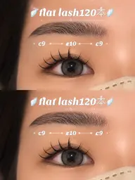 《フラットマットラッシュ》まつエク120本👀🎀+束感コーティング仕上げ