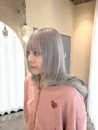 【夏ハイトーンしたい方はこちら🩵🫧】当日予約🉑ケアブリーチ２回+カラー