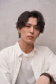 【センターパートウルフ限定】メンズカット