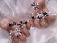 LA発【アプレ】アート・パーツ付け放題✨10本ロングネイル《オフあり》