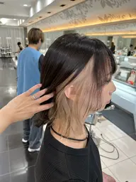 【限定クーポン‪·͜· ‪︎‪︎👍🏻 🎖】似合わせカット+イルミナカラー+ポイントブリーチ+トリートメント