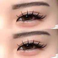フラットラッシュシングルエクステ120本/付け足し◎×眉毛WAXセットメニュー🤍