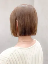 【🌸骨格診断🌸】小顔切りっぱなしボブカット🩵＋透明感カラー💛ナノスチーム付き高保湿内部補修トリートメント