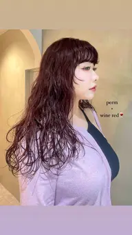 【2回目以降の方】カット+パーマ+ケアカラー+トリートメント