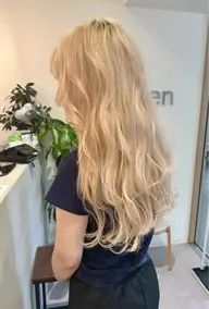 ブリーチダブルカラー🐈‍⬛🤍＋Aujua shampootreatment付き🫧