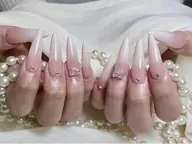 『初回オフ無料』チップ10本長さ出し+グラデーション  ¥8200→￥7580