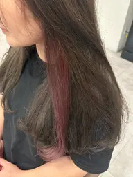 カット+インナーカラー