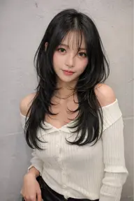 🩶迷ったらこれ🩶韓国レイヤーカット🐺×🇰🇷透明感抜群韓国color🇰🇷+ヒアルロン酸トリートメント🫧