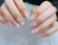 💅長さ出しベビーブーマー、 グラデーション、チックデザイン