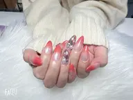 （初回/自店ジェルオフ無料）グラデーションorラメグラデーション（パーツ2つ）