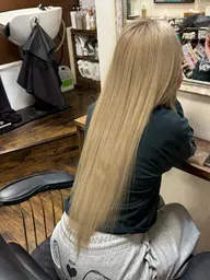 【ハイトーンロング‼️】ダブルカラー✖️プルエクステで理想のブロンドロングに✨️