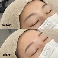 【女性】眉毛スタイリング《Wax脱毛、眉カット、間引き、お仕上げのメイク》