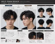 カットパーマ  (スプリットパーマ)𝗻𝗲𝘄