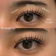 ｛&healthyマツエク×マツパ｝フラットラッシュ100本​〜​140本⭐︎オフ無料