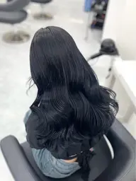 【暗髪ワンカラー💖】なぜか盛れる🖤透け感で垢抜けモテ髪♡