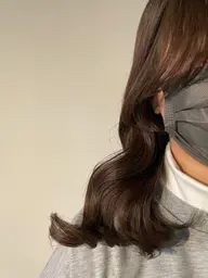 【☁️トレンド☁️】✂︎顔まわり後毛カット✂︎➕🫒韓国風カラー➕オリジナルトリートメント🫒