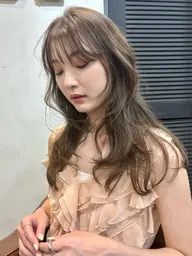 🤍透明感たっぷり🤍ブリーチなしW color➕に合わせカット➕サラサラ3step treatment🎀