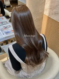 【赤み無いカラーに❤︎】透明感ラテカラー+うるさら髪質改善3STEPトリートメント+前髪カット+巻き髪付き