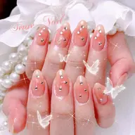 オフ有り‼️チークネイル/マグネットフレンチ/ガラスフレンチ