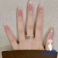 【フラッシュ/マグネット＋フレンチネイル】¥6980