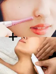 【全顔産毛剃り×毛穴洗浄吸引】(4step)電気シェーバーで産毛剃り+毛穴洗浄吸引¥5000