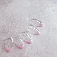オフ有り●クリアベースフレンチ（ジェルオフ・クイックケア込み）