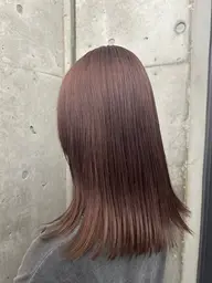 【ダメージ抑えめ✨】ブリーチなしダブルカラー➕1stepトリートメント