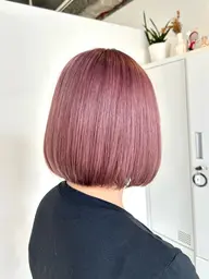 【 人気ℕ𝕠.2 】💛メンテナンスカット+ケアブリーチ+カラー+艶tr+超音波(前処理剤使用)💛