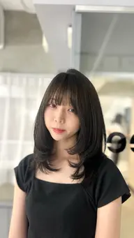 ✨☪️レイヤーカットorハッシュカット➕透明感ワンカラー☪️✨