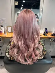 トリプルカラー&プレミアム髪質改善+炭酸スパ+オリジナルトリートメント 🤍✨ ブリーチを2回するメニューです🩵🤍