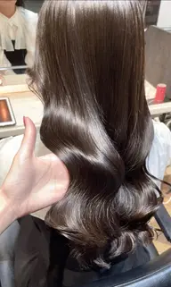 【骨格似合わせ】カット＋【艶感パーソナル】ワンカラー＋トリートメント💫アイロン・コテ仕上げ