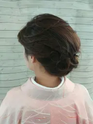 早朝ヘアセット　和装ヘア　(8時～11時)