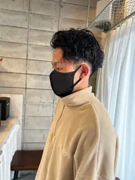 メンズカット＋プレミアムパーマ＋超音波トリートメント