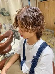 【❄️メンズカット無料❄️】🫧ミディアムカットモデル🫧ボブウルフ/ウルフ/襟足長めはこちら