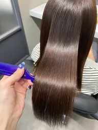 【梅雨時期対策】骨格補正カット➕顔周りストレートパーマ