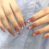 【オフ有】季節問わず⟡.*ハンドマグネットorミラー💎オーロラ＋¥1100　(パラジェル変更可/笹塚)