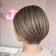 カット+白髪ぼかしカラー+水素トリートメント