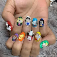 【自爪】オフあり◎3Dネイルキャラクターok!2本込¥8800【長さだし】オフなしは¥11000